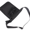 Black nurse organizer belt waist bag with multiple pockets and a strap