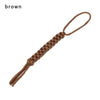 Brown 7-strand paracord keychain and utility rope with a loop and tassel.