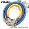 A set of four colored PU leather replacement bag straps with metal buckles, including yellow, purple, blue, and cyan.