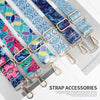 Colorful nylon bag straps in various patterns and colors for crossbody and shoulder use