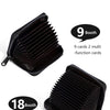 Schwarzes Premium PU-Karte und ID-Halter-Wallet mit Auswahl für 9 oder 18 Funktionskarten