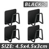 Rack d'éponges pour évier en acier inoxydable noir, dimensions 4.5x4.5x3 cm