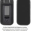 Black universal inside-the-waistband magazine holster for concealed carry