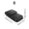 Black universal phone belt clip pouch designed for outdoor use.