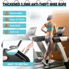 Thickened 5.5mm anti-theft wire rope displayed being easily installed into a treadmill.