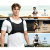 A male model wearing a black X-PAC waterproof chest pack for outdoor adventures, demonstrating various uses like running and 
