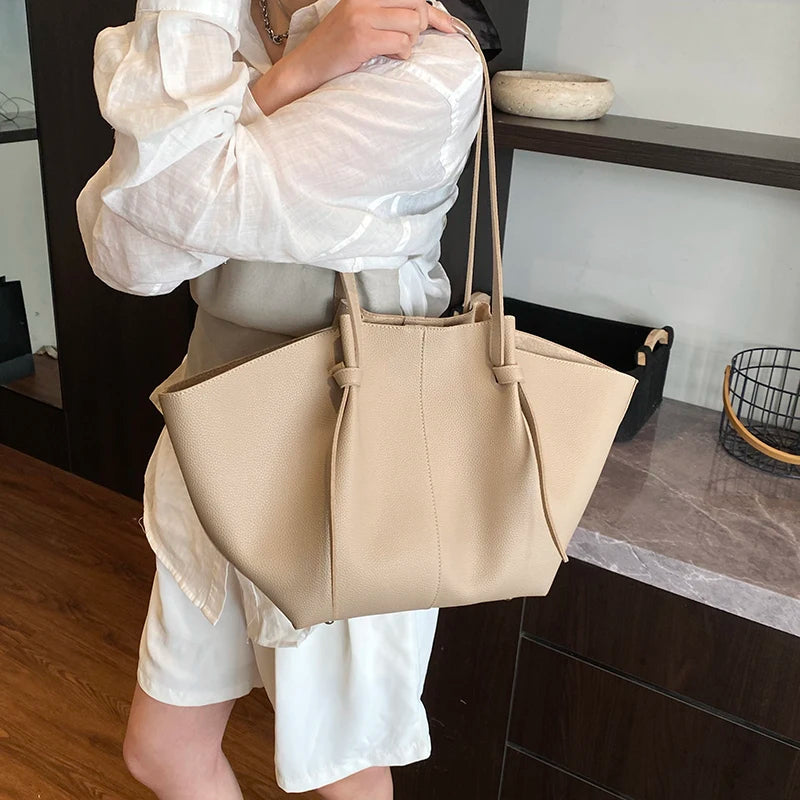 Luxury PU Leather Shoulder Tote Bag