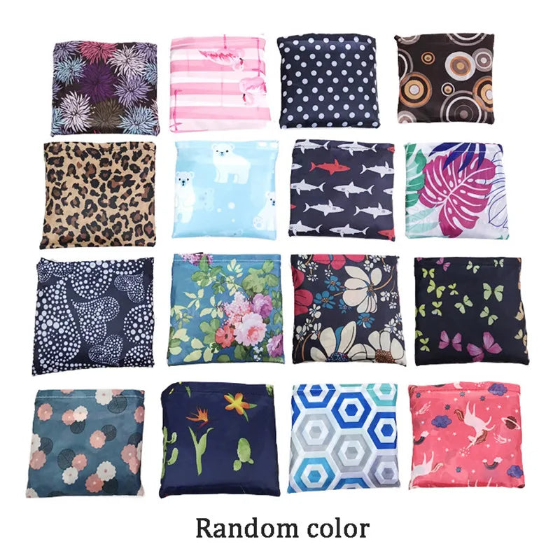 A collection of colorful patterned fabric pouches and bags in various designs