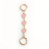 Gold-toned moon-shaped bag chain strap with an alloy clasp.