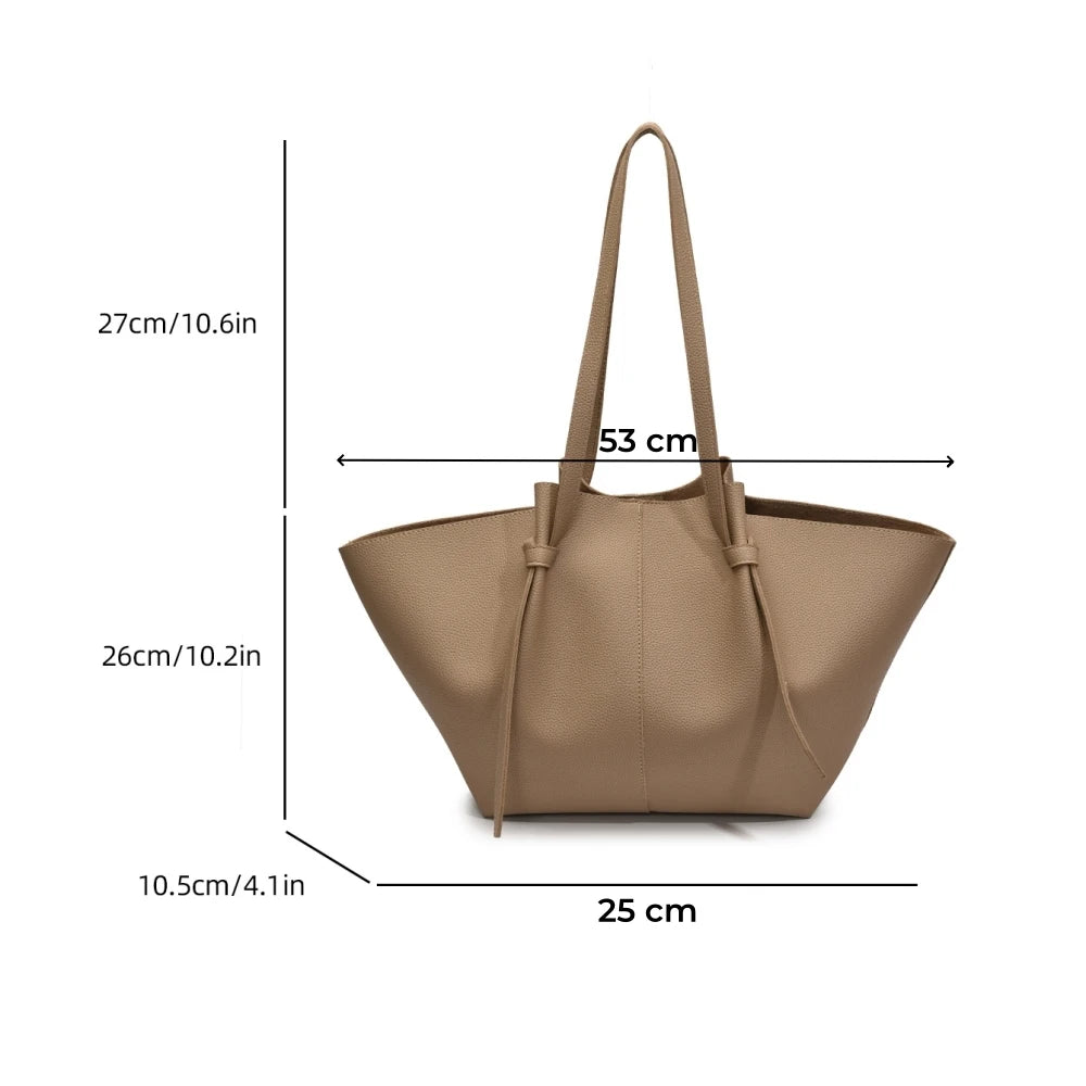 Luxury PU Leather Shoulder Tote Bag