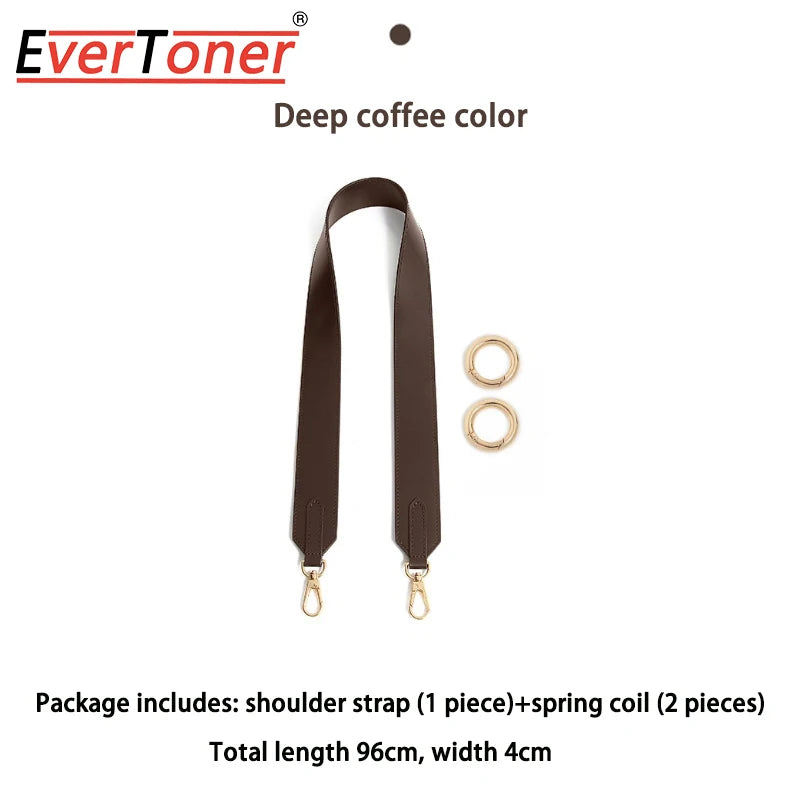 Dark brown EverToner deep coffee color adjustable wide shoulder strap and spring coil set