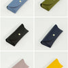 A collection of PU leather hard shell sunglasses cases in various colors including brown, red, beige, blue, black, olive gree