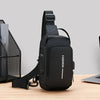Durable Men's Oxford Sling Bag for Commuting