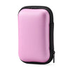 A pink durable PU hard case designed for protecting portable SSDs.