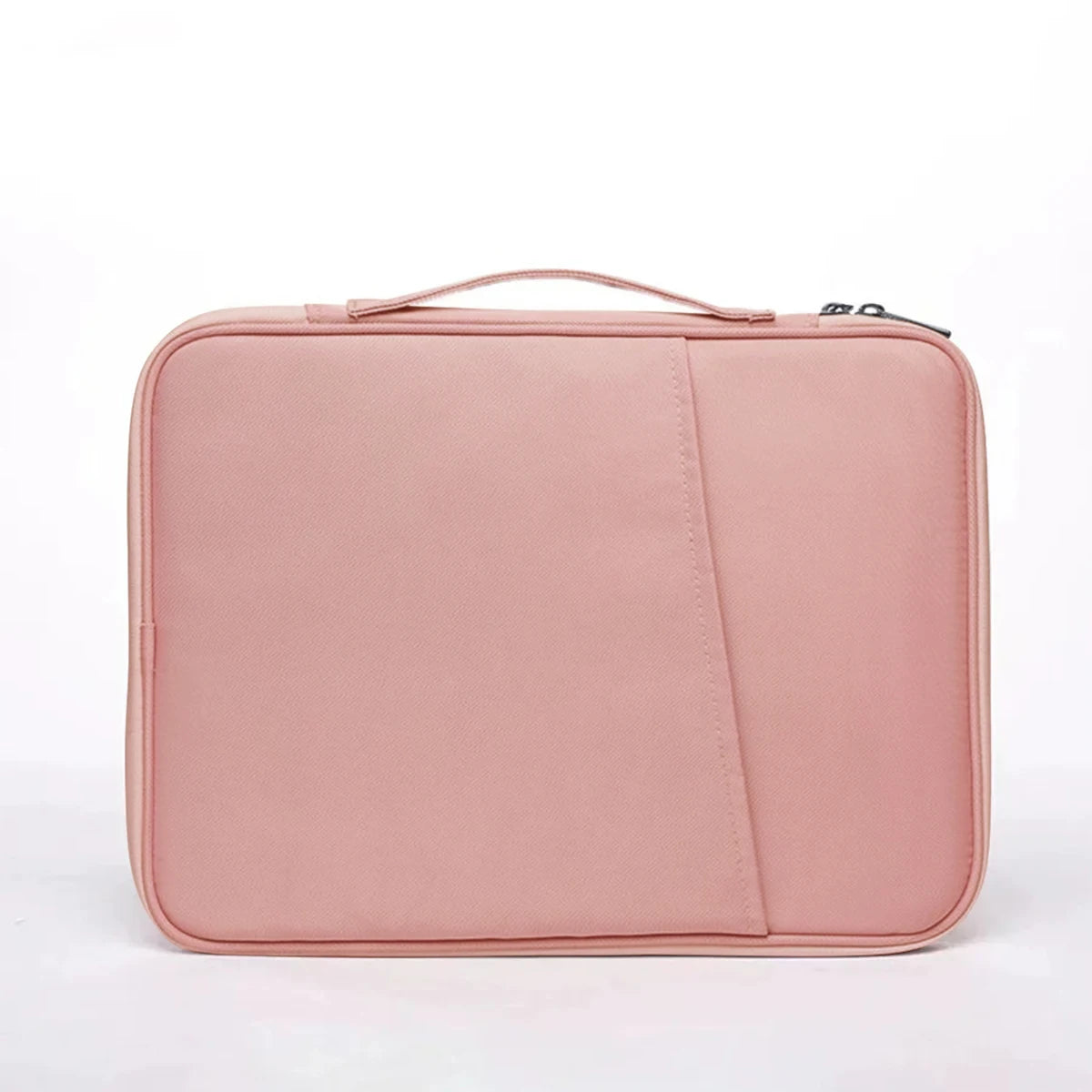 Funda protectora rosa para tabletas y laptops de 11 a 13 pulgadas.