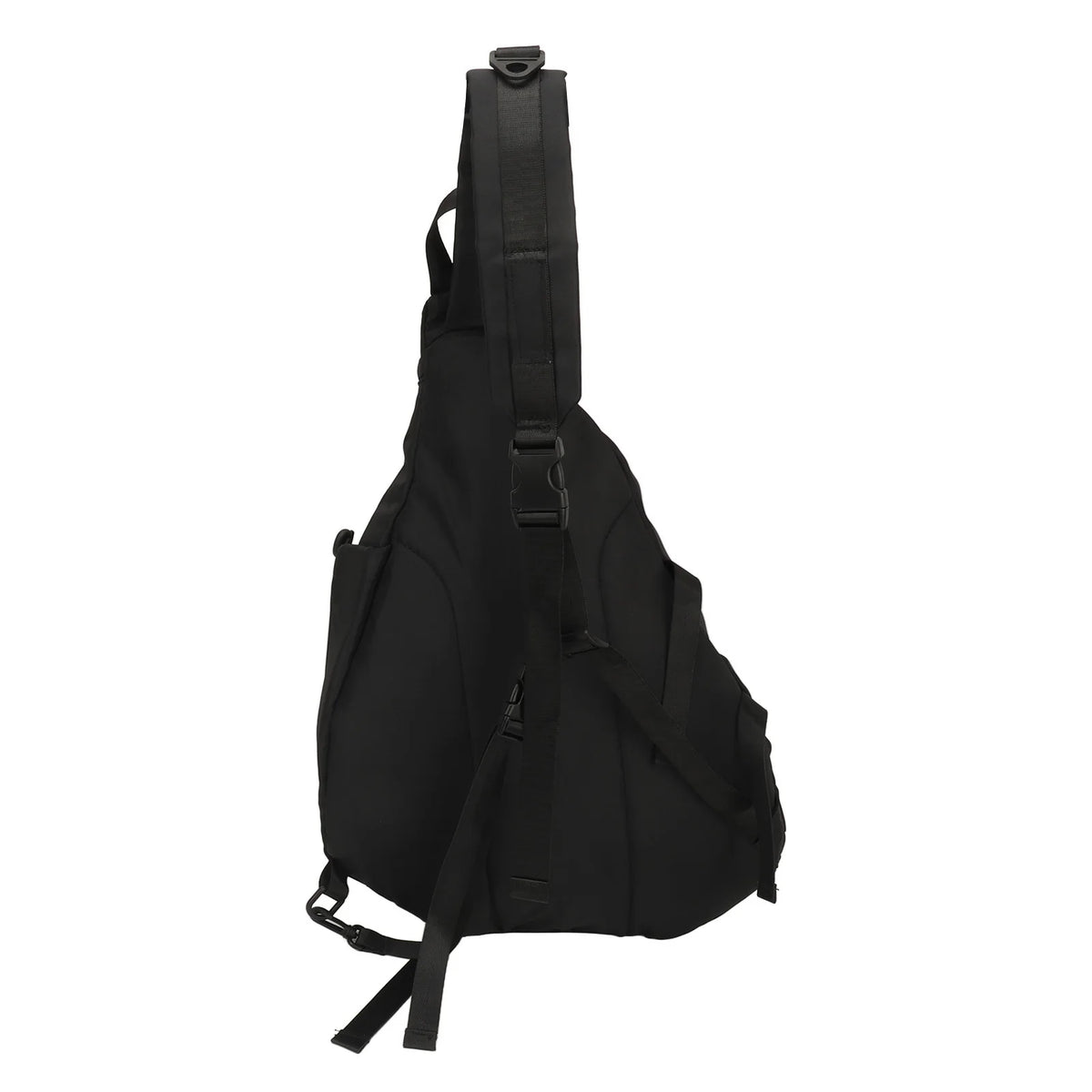 Schwarze, strapazierfähige wasserdichte Oxford-Schlingtasche von hinten