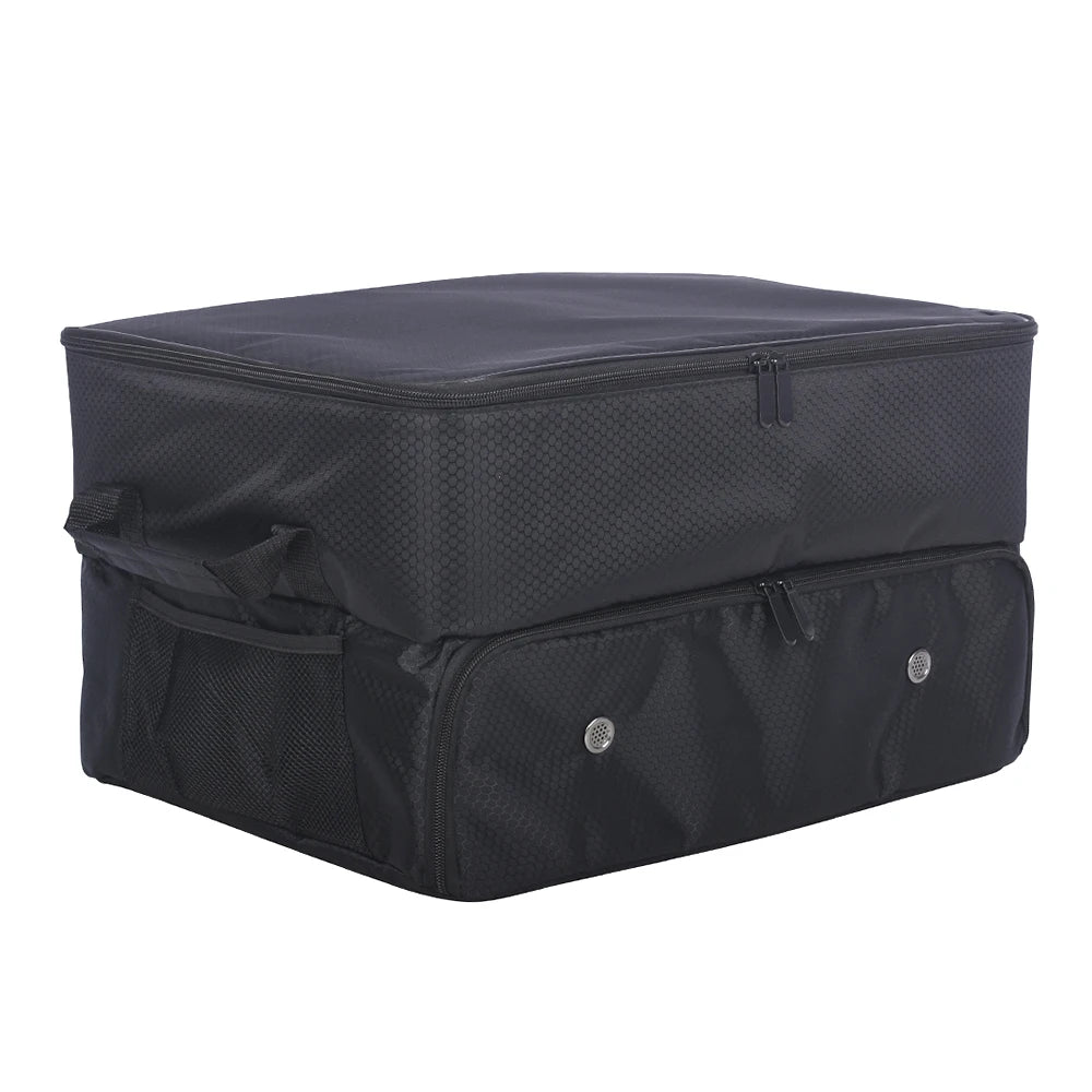 Schwarze wasserdichte Kofferraumtasche zum Aufbewahren von Schuhen und Accessoires