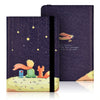 A dark purple e-book cover featuring a starry night scene with a silhouette of a person and an orange fox.