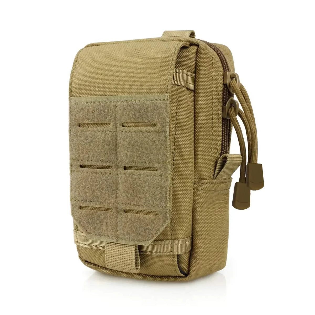 Olive green tactical MOLLE waist pack designed for everyday carry gear