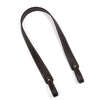 Sangle de sac à l'épaule en cuir PU marron foncé et ajustable.