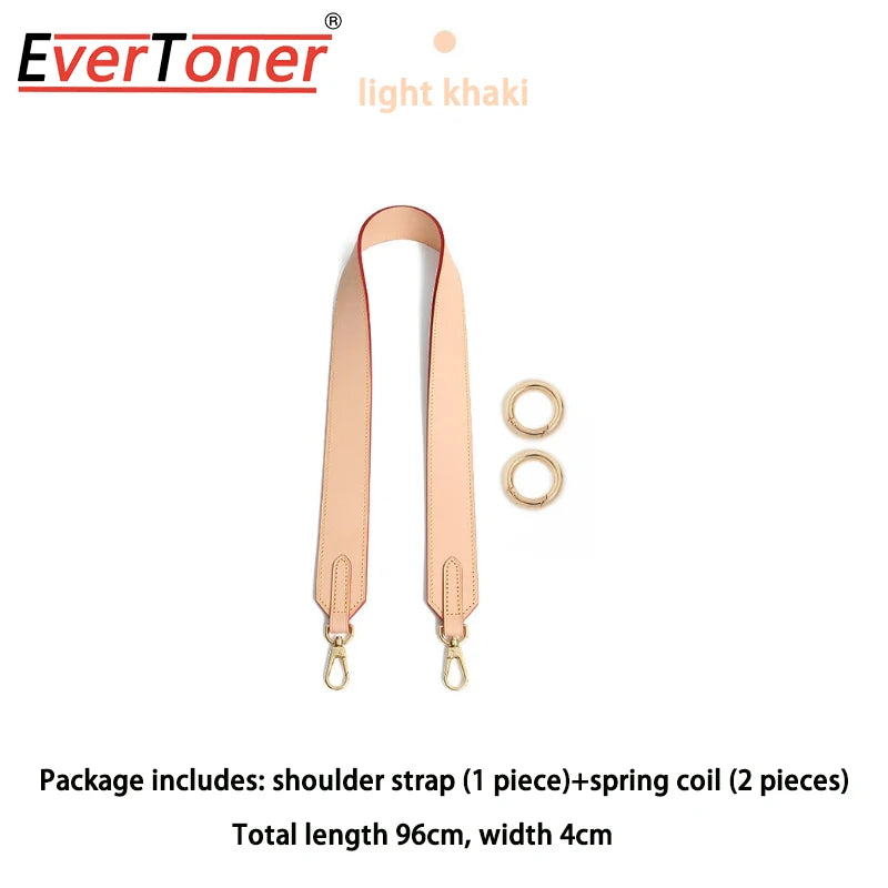 Light khaki EverToner adjustable wide shoulder strap and spring coil set for bags