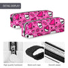 Pink patterned pencil case featuring cute designs and high quality hardware