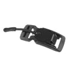 Black magnetic quick release buckle for belts and bags