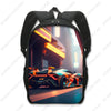 Unisex Racing Style Backpack for Travel and School