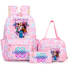 Pink Hunterx backpack set featuring a main backpack and a matching pouch