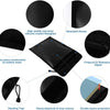 Black fireproof and waterproof document bag featuring a zipper closure and retardant thread.