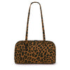 Leopard Print Nylon Shoulder Tote Bag