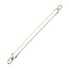 A beige genuine leather replacement shoulder strap with gold-toned hardware.