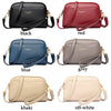 A collection of PU leather trendy shoulder crossbody bags in black, red, blue, grey, khaki, and off-white.