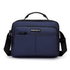Navy professional waterproof men's business briefcase with black carrying straps