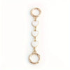 Gold-toned metal chain shoulder strap extension for handbags and clutches