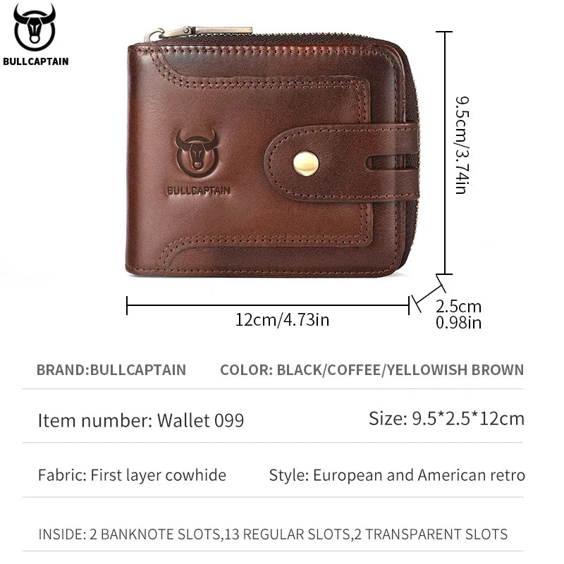 Brown leather wallet with a crocodile texture and a silver stud closure