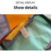 Detail display of a waterproof travel toiletry bag set with durable nylon construction showing various fabric colors and stit