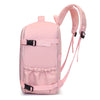Rosa Reise-Boarding-Rucksack mit verstellbaren Trägern und Taschen
