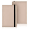 A light beige universal e-book cover with a black protective strap, shown in a vertical orientation.