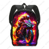 Unisex Racing Style Backpack for Travel and School