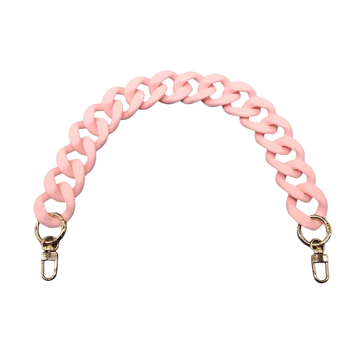 Pink acrylic chunky chain shoulder strap for handbags