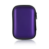 A purple durable PU hard case designed for protecting portable SSDs.
