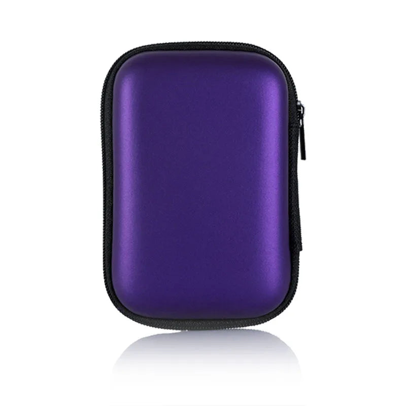A purple durable PU hard case designed for protecting portable SSDs.