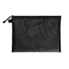 Black clear mesh zipper pouch for storing A4, A5, or A6 documents.