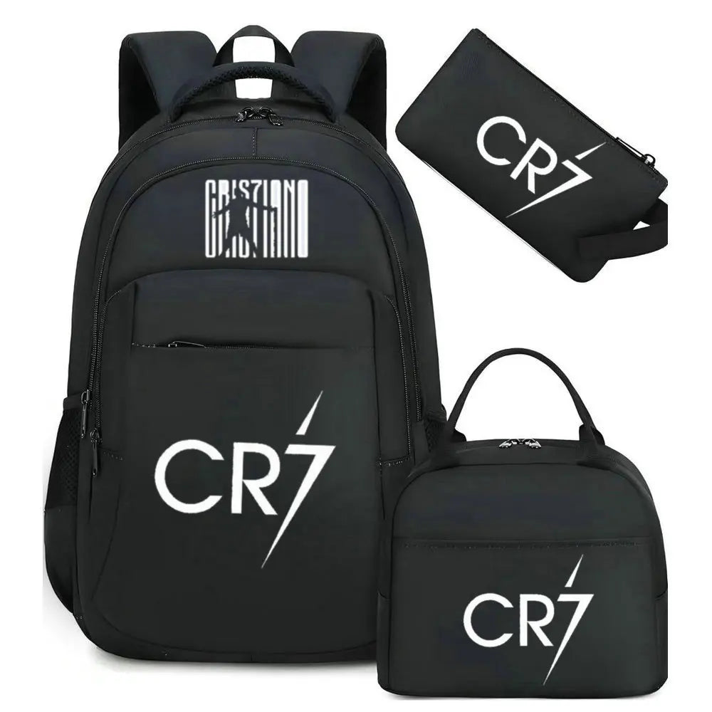 Black stylish sports laptop backpack with a black rain cover