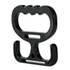 Porta bolsas de compras ergonómico multiuso negro con asa y soporte de montaje