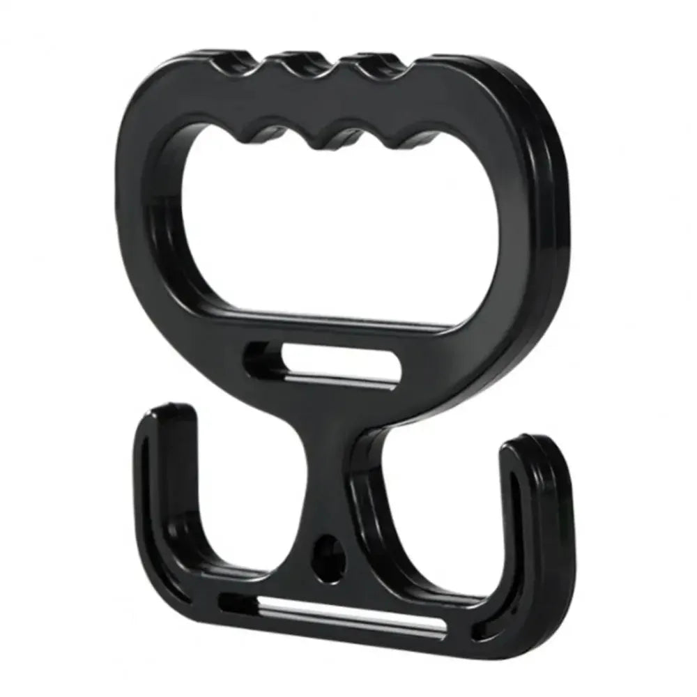 Porta bolsas de compras ergonómico multiuso negro con asa y soporte de montaje