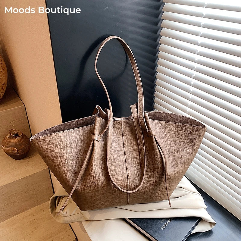 Luxury PU Leather Shoulder Tote Bag
