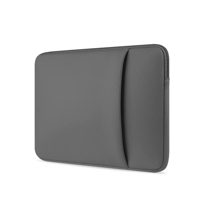 A gray universal laptop sleeve case designed for 11 to 17 inch laptops.