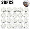 20 ganchos plegables de color plateado para organizar mesas y bolsos